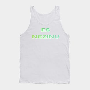 Latviski Es nezinu latvietis Tank Top